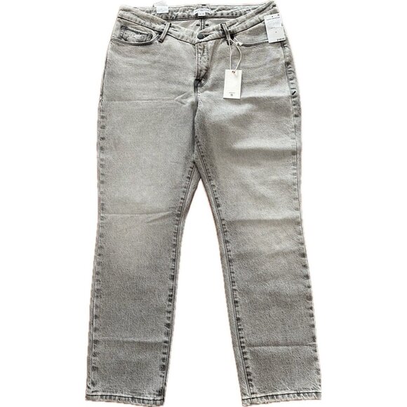 Good American Denim - Good American Good Classic Jeans, Size 12/31 $149 Retail NWT Charcoal Black Gray